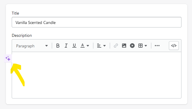 Shopify Autowrite is an AI description generator